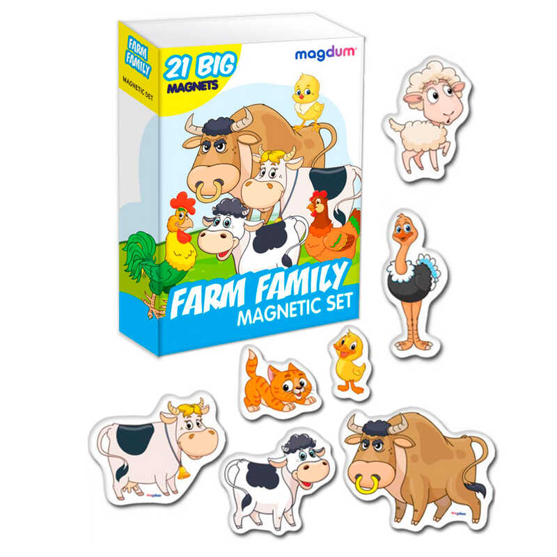 гр Набір магнітів “Farm FAMILY“ ML4031-21 EN (70) “Magdum“, в коробці