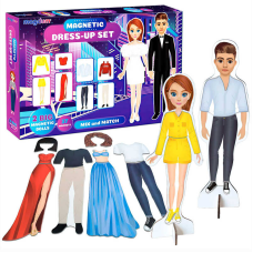 гр Набір магнітів “Fashion story“ ML4032-08 EN (10) “Magdum“, 37 магнітів, 2 магнітні ляльки, в коробці