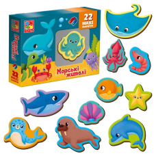 гр Набір магнітів “Морські мешканці“ VT 3106-27 укр (22) “Vladi Toys“