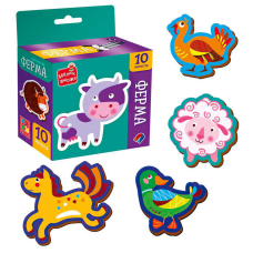 гр Набір магнітів “Ферма“ VT3106-36 (30) “Vladi Toys“, 10 елементів, у коробці