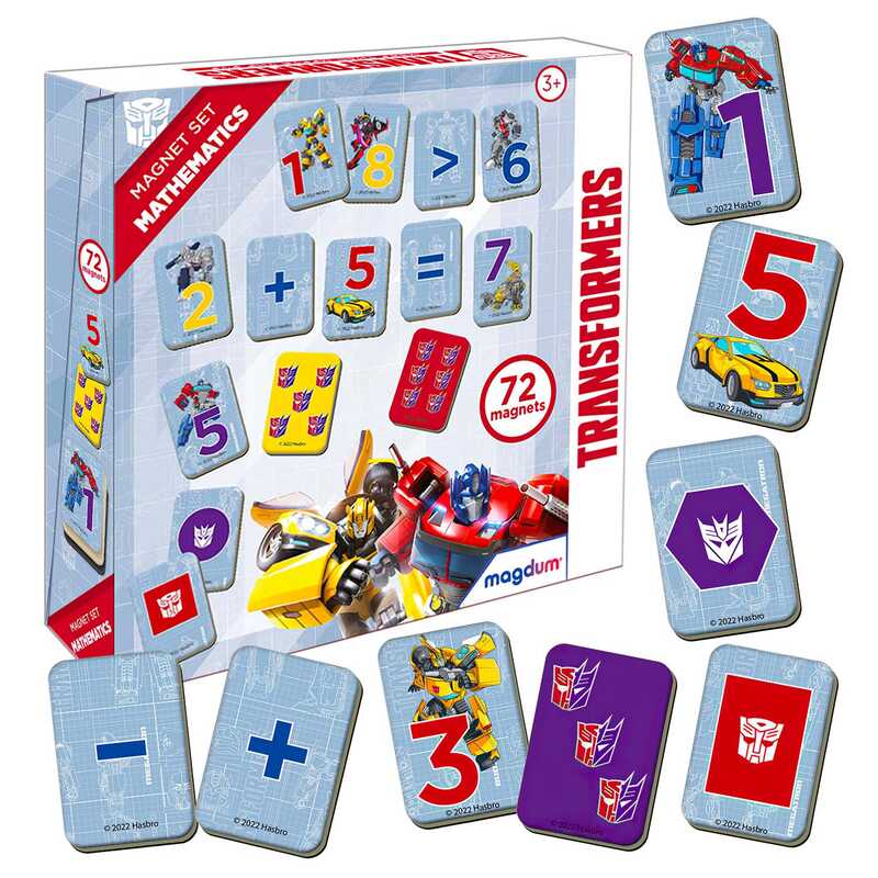 гр Набір магнітів ME 5031-42 “Трансформери. Математика“ (24) “Magdum“