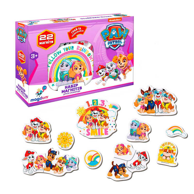 гр Набір магнітів ML 4034-03 “Щенячий патруль. Друзі назавжди“ (60) “Magdum“