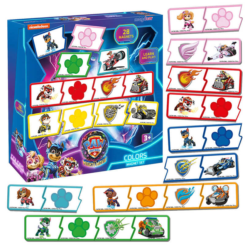 гр Набір магнітів ML 4034-21 “Щенячий патруль.Кольори“ (24) “Magdum“