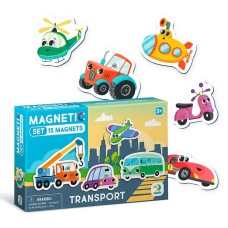 гр Набір магнітів Транспорт 200260 (24) “DoDo“, 15 магнітів, в коробці