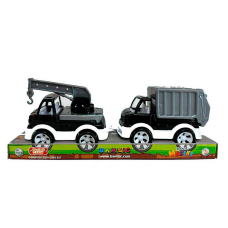 гр Набір машин “Mini Matiki“ (кран, сміттєвоз) 002/10 (40) “Bamsic“, планшет