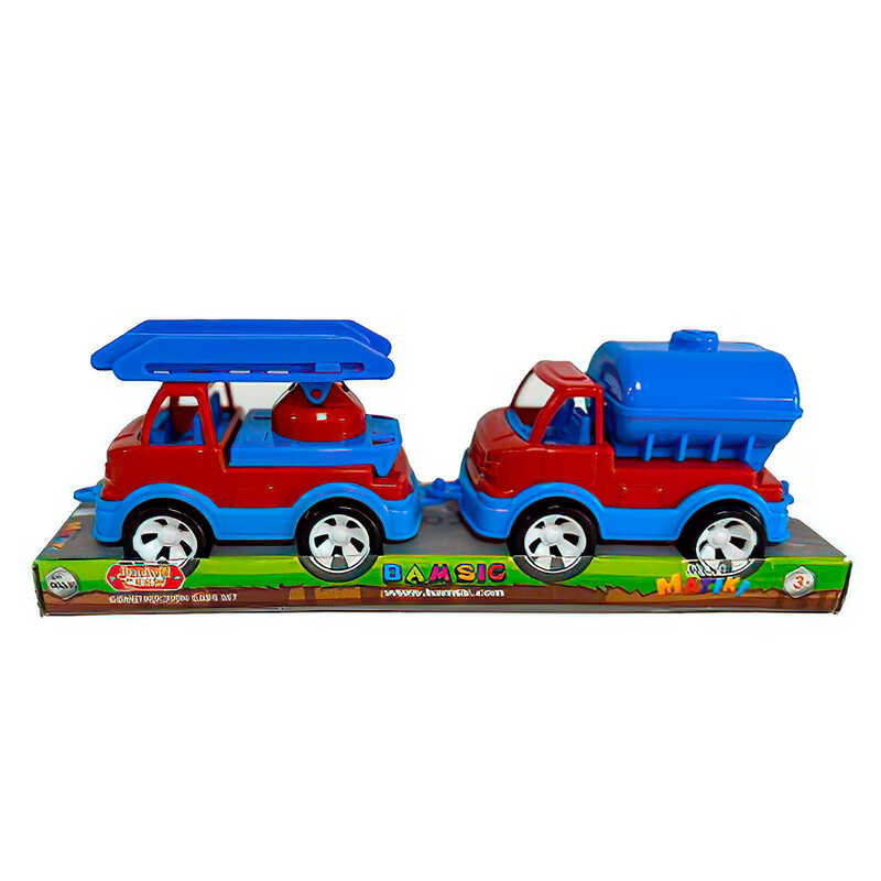 гр Набір машин “Mini Matiki“ (пожежна, водовоз) 002/11 (40) “Bamsic“, планшет