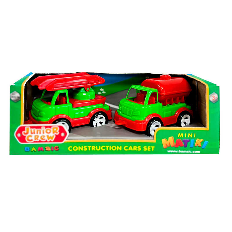 гр Набір машин “Mini Matiki“ (пожежна,водовоз) 002/16 (24) “Bamsic“, 2 машинки, в коробці