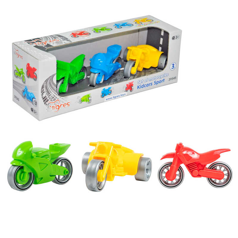 гр Набір мотоциклів “Kids cars Sport“ 3 шт. 39545 (35) “Tigres“, в коробці