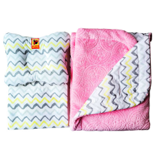 гр Набір МС 110612-09 “Bed Set Newborn“ Сонечко рожеве: подушка, ковдра, простирадло (2) “Масік“