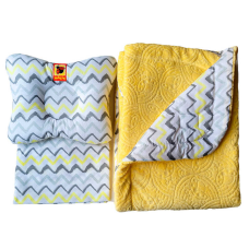 гр Набір МС 110612-10 “Bed Set Newborn“ Сонечко жовте: подушка, ковдра, простирадло (2) “Масік“