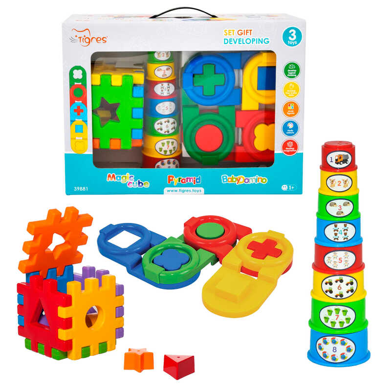 гр Набір подарунковий розвиваючий 39881 3 ел. (7) “Tigres“, в коробці