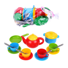 гр Набір посуду “Маринка 5“ 1134 (20) “Technok Toys“, чашки, блюдця, ложки, чайник, пательня, каструля, в пакеті