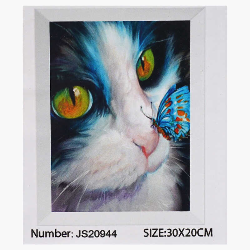 Алмазна мозаїка JS 20944 (50) “TK Group“, “Котик“, 30х20 см в коробці