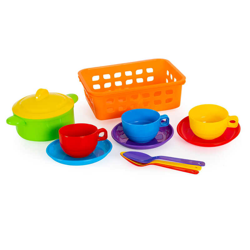 гр Набір посуду у малому кошику 4903 (34) “BAMSIC“