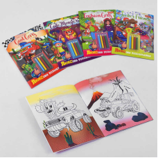 гр Набір творчості “Люксова розмальовка з кольоровими олівцями“ НТ-03 ВИДАЄТЬСЯ МІКС ВИДІВ (16) “Апельсин“