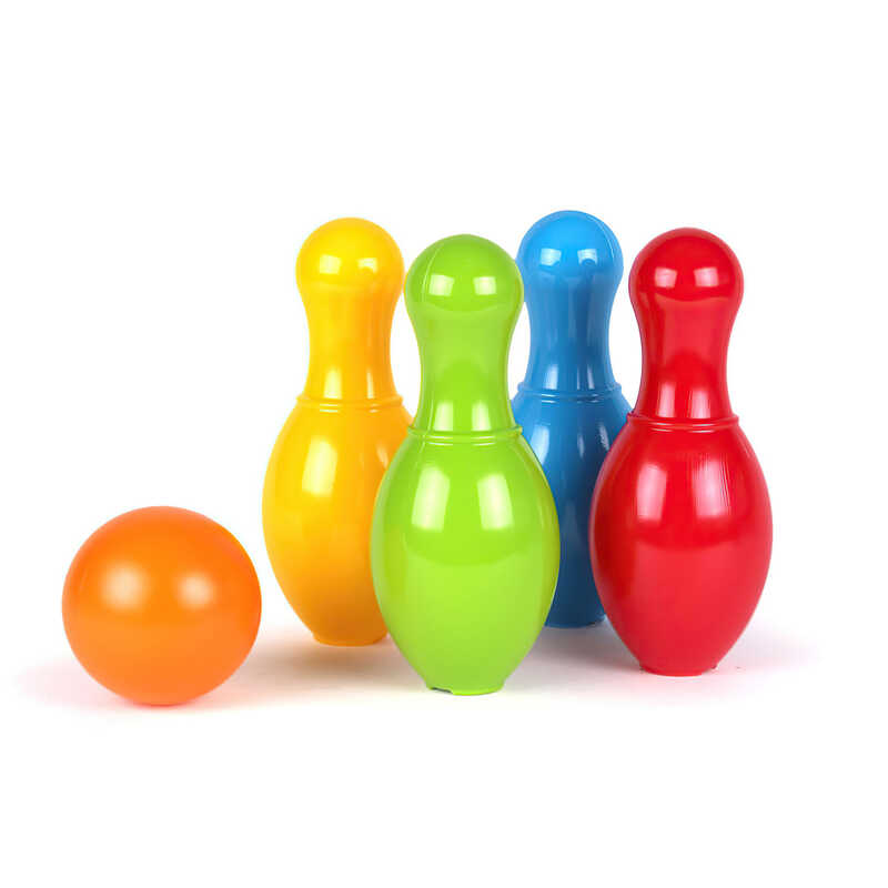 гр Набір для гри в боулінг 4708 (15) “Technok Toys“ 4 кеглі, куля, 28см, в сітці