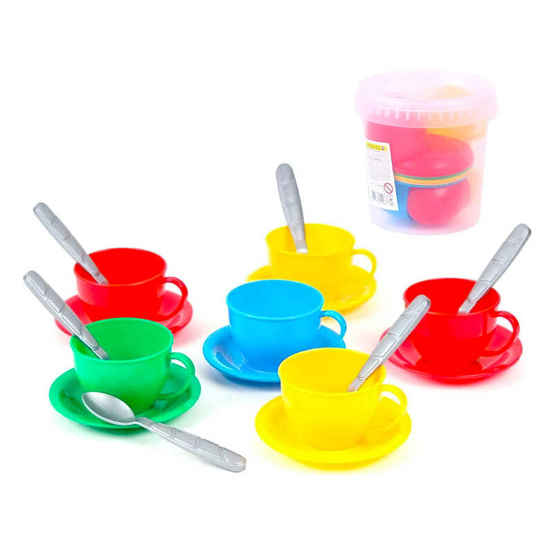 гр Набір посуду “Чайний сервіз“ 0083 (18) 18 ел, “Technok Toys“, 18 елементів, 13см, у відрі