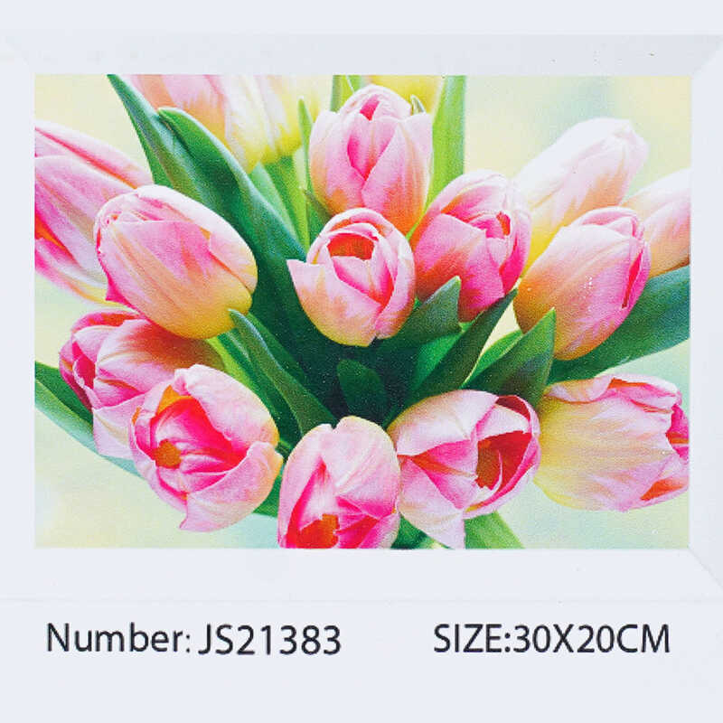 Алмазна мозаїка JS 21383 (50) “TK Group“, “Тюльпани”, 20х30 см, в коробці
