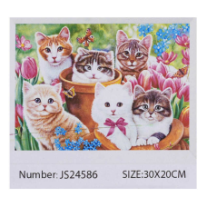 Алмазна мозаїка JS 24586 (50) “TK Group“, “Тварини“, 20х30см, в коробці