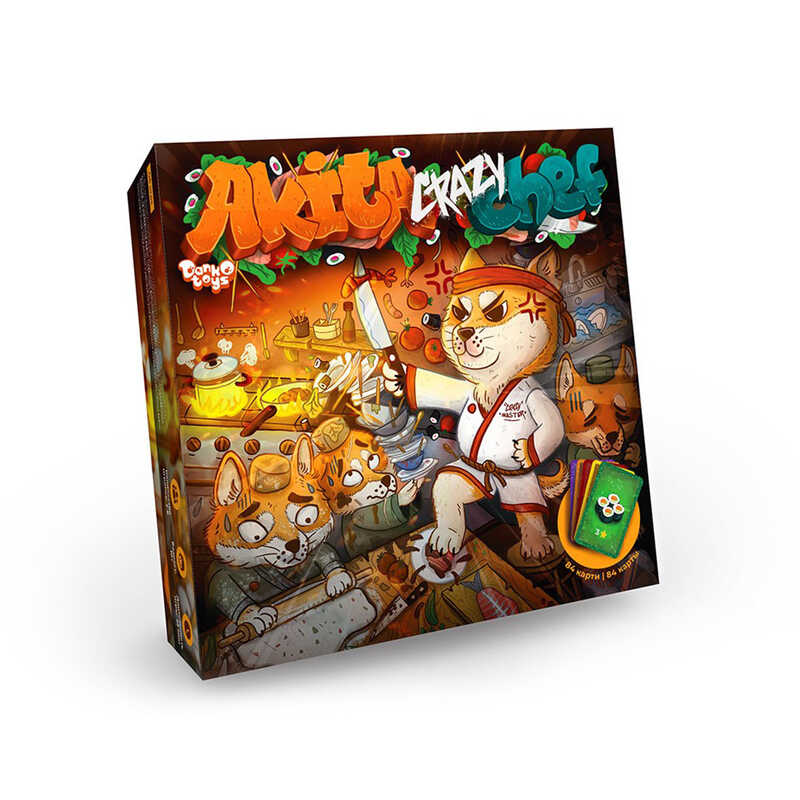 гр Настільна гра “Akita Crazy Chef“ G-ACC-01-01 (10) “Danko Toys“, опис укр\рос мовами