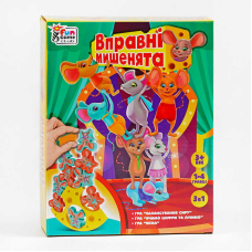гр Настільна гра “Вправні мишенята“ 87231 (12) “4FUN Game Club“, балансир, вивчення цифр, в коробці