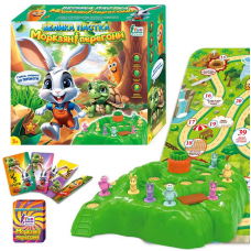 гр Настільна гра “Морквяні перегони“ 39960 (12/2) “4FUN Game Club“, 2 ігрових поля, 16 фігурок, картки, у коробці