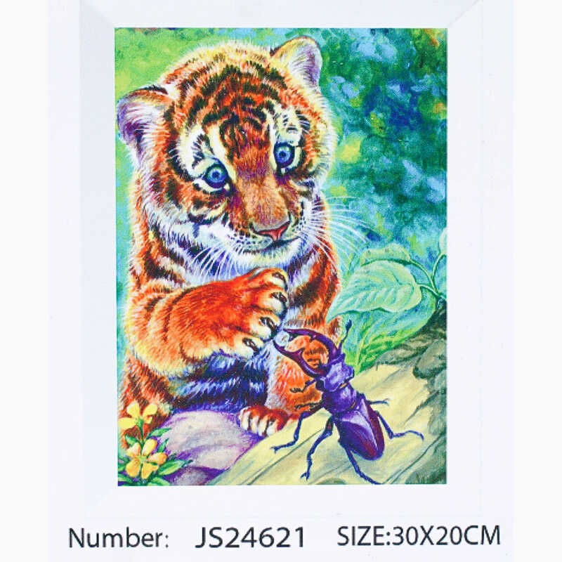 Алмазна мозаїка JS 24621 (50) “TK Group“, “Тварини“, 30х20 в коробці