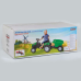 Трактор педальний з причепом Pilsan 07-316 GREEN (1) клаксон на кермі, сидіння регульоване, задні колеса з гумовими накладками, в коробці