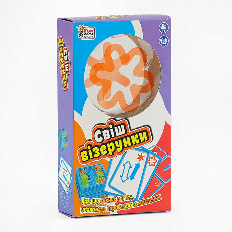 гр Настільна гра “Свіш візерунки“ UKB-B 0037-2 (40) “4FUN Game Club“, 42 карти, українською мовою, в коробці