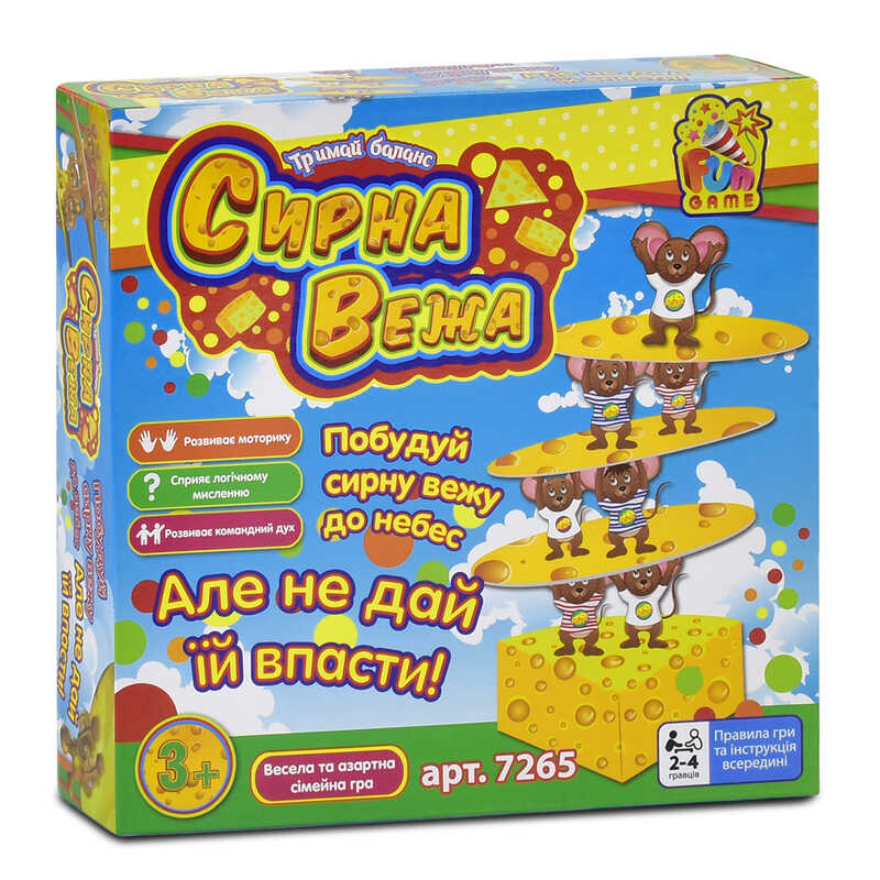 гр Настільна гра “Сирна вежа“ 7265 (12) “4FUN Game Club“, у коробці