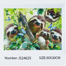 Алмазна мозаїка JS 24625 (50) “TK Group“, 20х30 см, “Лінивець“, в коробці