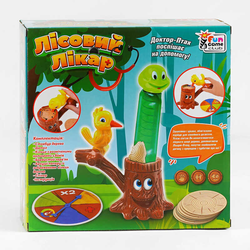 гр Настільна гра “Лісовий лікар” 13892 (12) “4FUN Game Club“, в коробці