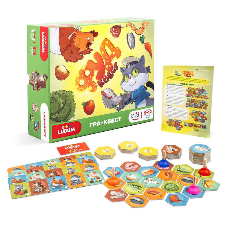 гр Настільна гра-квест LG2047-61 “ФУДквест“ (10) “Ludum“, в коробці