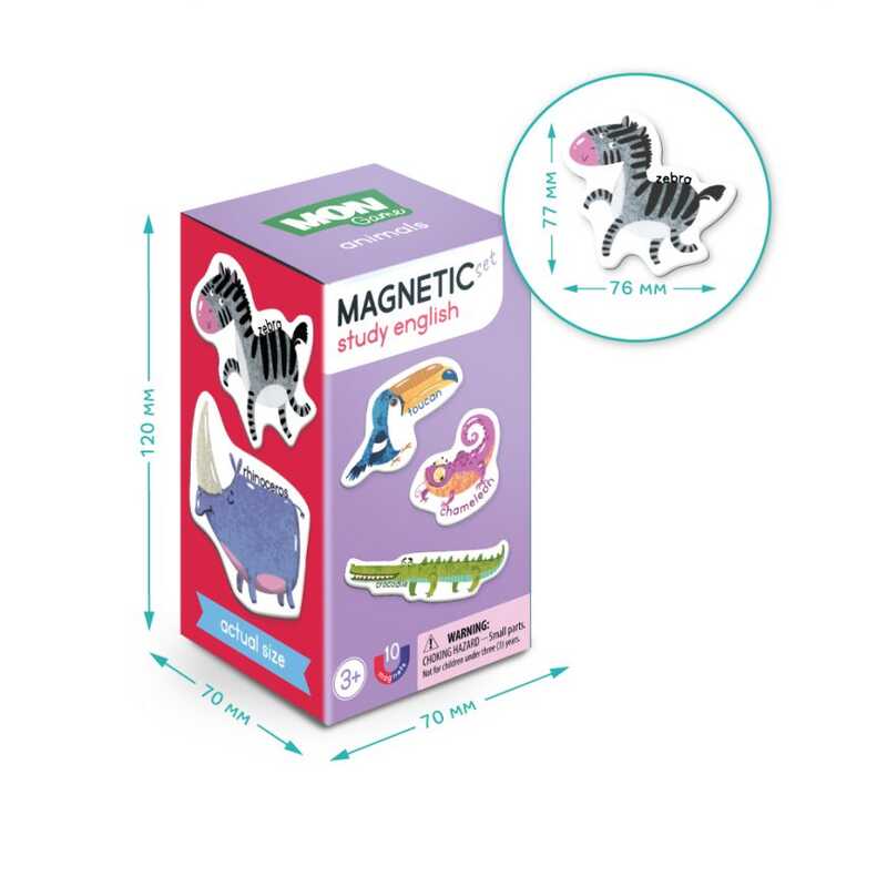 гр Магнітні тварини 200205 (24) 10 деталей “Dodo“