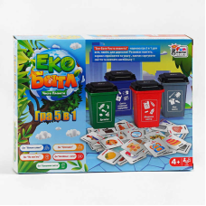 гр Настільна навчальна гра “Еко Батл. Чиста планета“ 25045 (18) “4FUN Game Club“, 5 варіантів гри, в коробці
