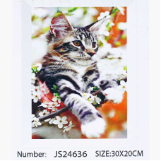 Алмазна мозаїка JS 24636 (50) “TK Group“, “Тварини“, 30х20 в коробці