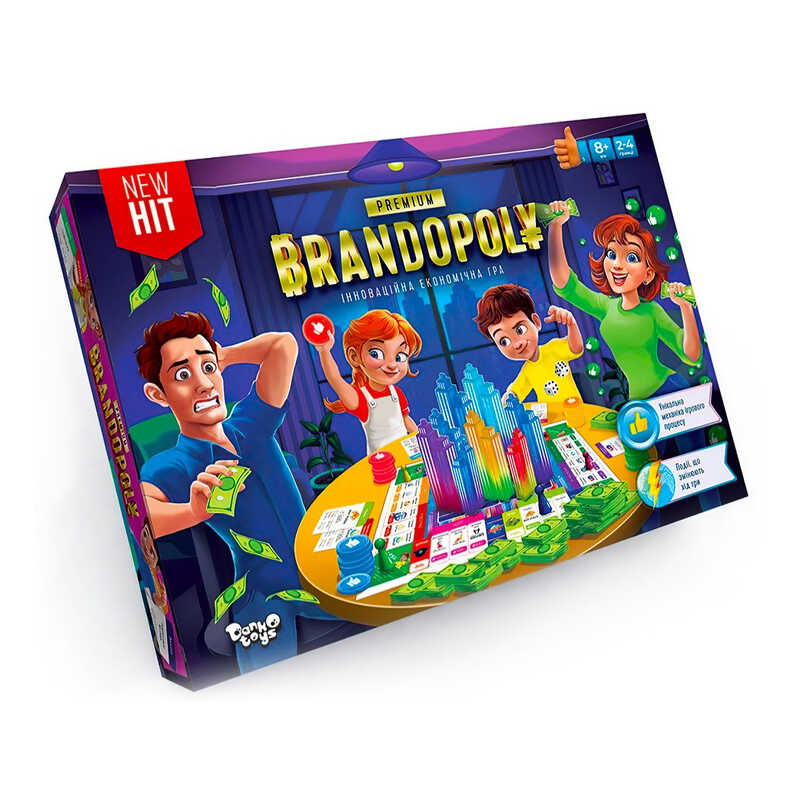 гр Настільна розважальна гра “Брендополія Преміум“ G-BrP-01-01U УКР. (5) “Danko Toys“