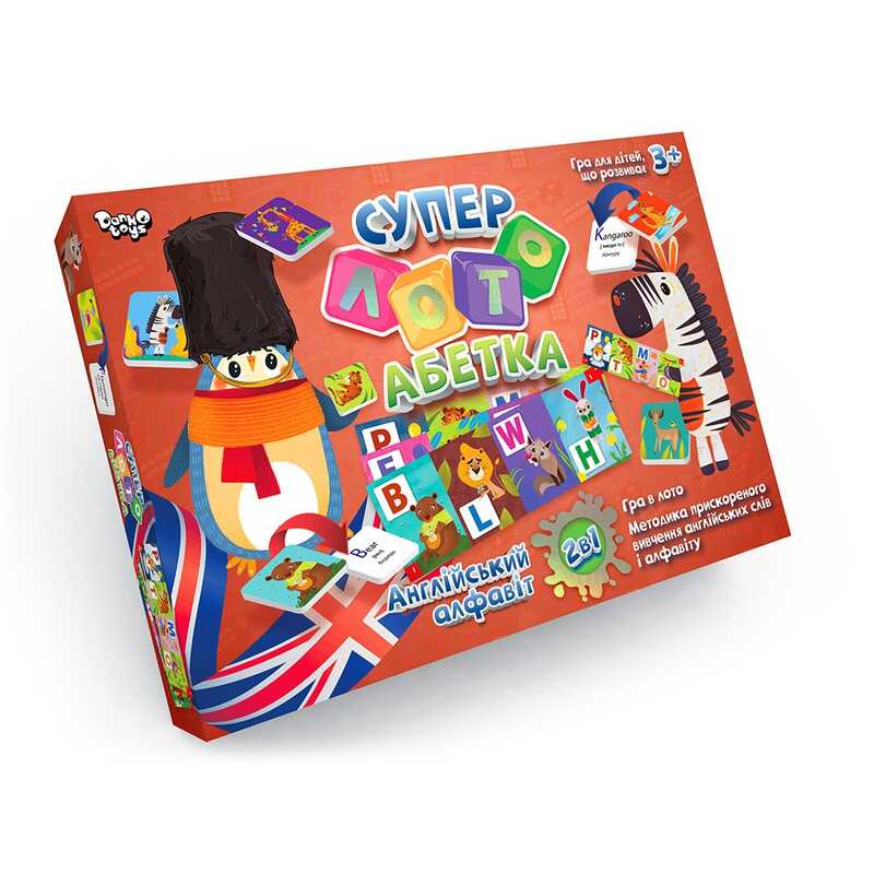 гр Гра “Суперлото Абетка“ СЛА-01UЕ (10) “Danko Toys“ гр Гра “Суперлото Абетка“ СЛА-01UЕ (10) “Danko Toys“