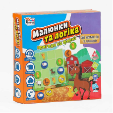 гр Настільна гра “Малюнки та логіка - Пригоди на фермі“ UKB-B 0031 (12) “4FUN Game Club“ українською мовою, в коробці