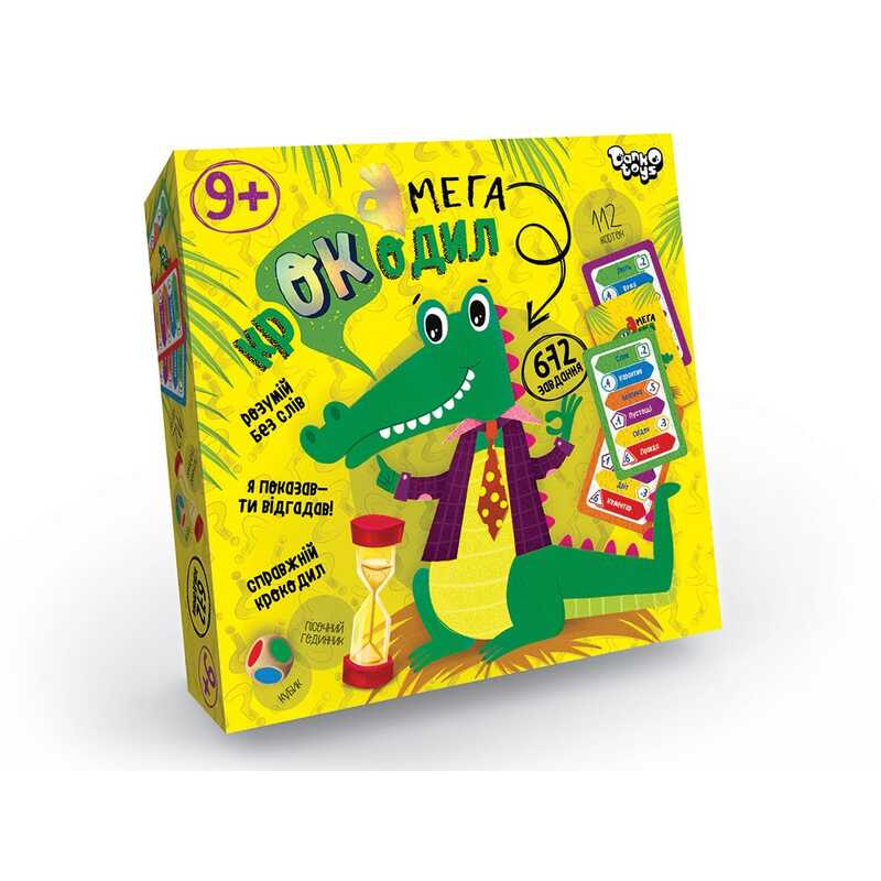 гр Настільна гра вікторина “Мега-крокодил“ (укр) CROC-03-01U (10) Danko Toys