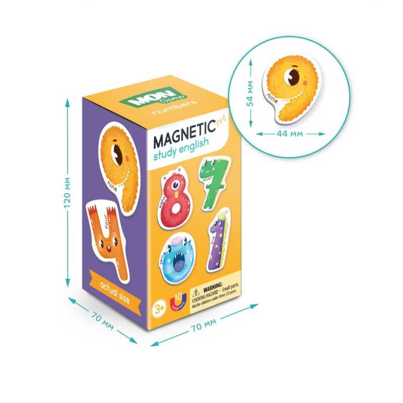 гр Магнітні цифри 200204 (24) 10 елементів, “Dodo“