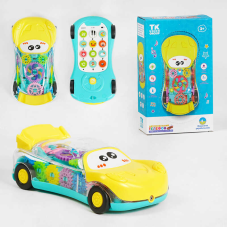 Іграшка “Автомобільний телефон” TK - 32207 (144/2) “TK Group“, ОЗВУЧ. УКРАЇНСЬКОЮ МОВОЮ, світло, звуки, пісні, вірші, мелодії, шестерні, в коробці