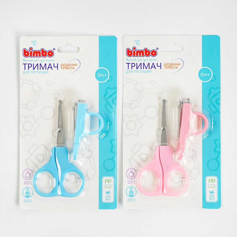 гр Ножиці 77250 (288) “Bimbo“ 2 кольори, щипці, на листі