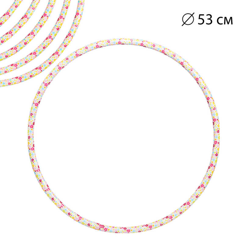 гр Обруч “Квітонька №0“ 0191 ЦІНА ЗА 10 ШТУК В УПАКОВЦІ (1)  d=53 см, “Bamsic“