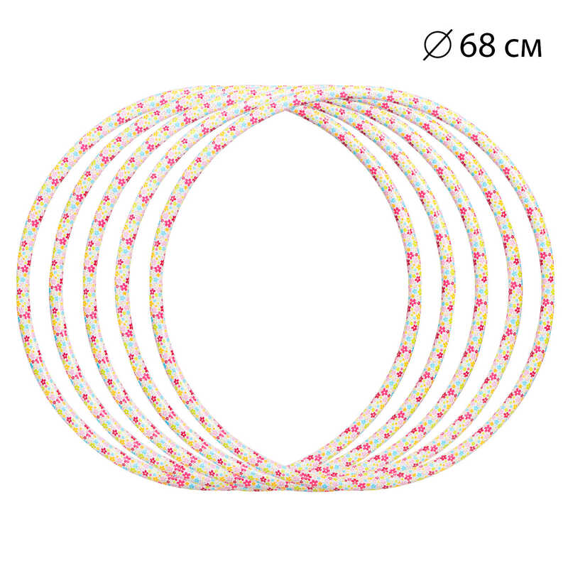 гр Обруч “Квітонька №1“ 0192 (1) ЦІНА ЗА 10 ШТУК В УПАКОВЦІ, d=68 см, “Bamsic“