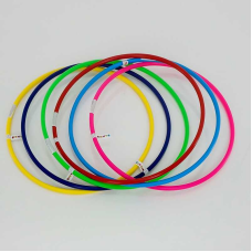 гр Обруч 0168 кольоровий 1 малий ЦІНА ЗА ЗВ’ЯЗКУ, У ЗВ’ЯЗЦІ 10 ШТ (1) d=70cм  “BAMSIC“
