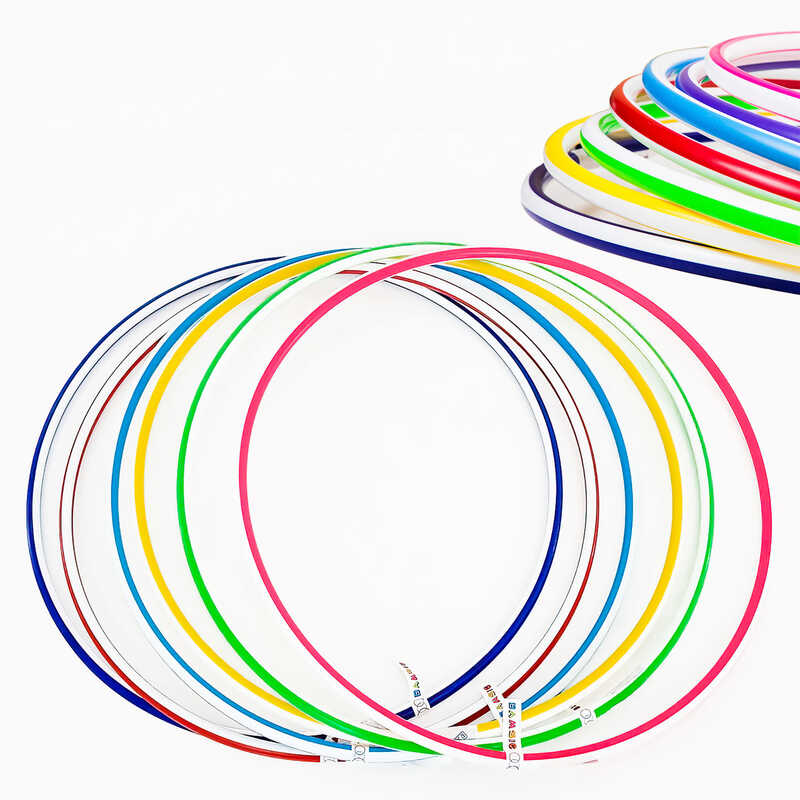 гр Обруч Веселка 2 середній 0170 (1) ЦІНА ЗА ЗВ’ЯЗКУ, У ЗВ’ЯЗЦІ 10 ШТ “BAMSIC“, d=75 см