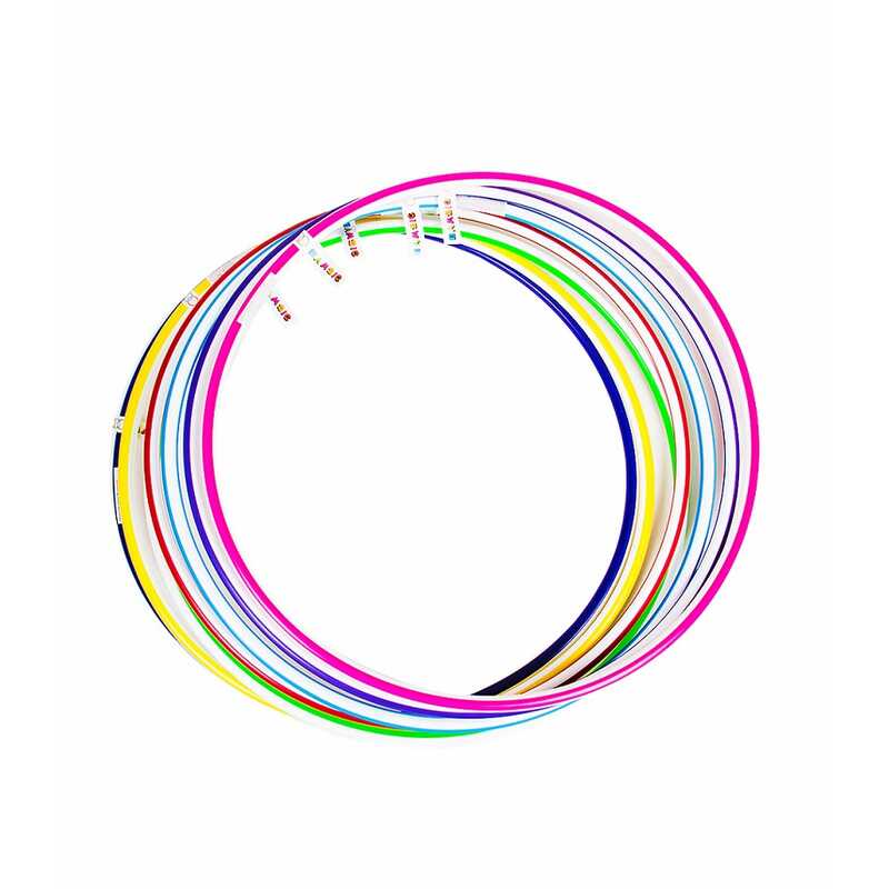 гр Обруч Веселка 3 великий 0171 ЦІНА ЗА ЗВ’ЯЗКУ, У ЗВ’ЯЗЦІ 10 ШТ (1) “Bamsic“, 82 см