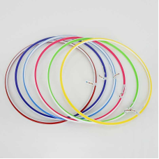 гр Обруч малий. в смужку 0169 (1) ЦІНА ЗА ЗВ’ЯЗКУ, У ЗВ’ЯЗЦІ 10 ШТ “BAMSIC“ 6 кольорів, d=68 см