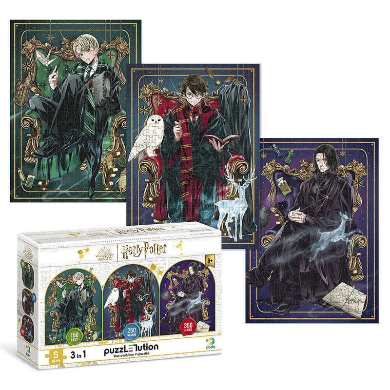 гр Пазл “Династія чарівників“ 200575 (16) “DoDo“, 3в1, 150-250-350 елементів, рівні складності, в коробці